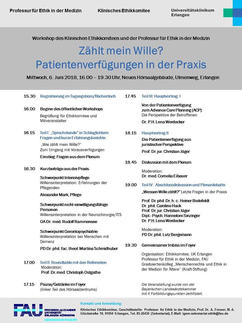 Zum Artikel "Workshop: Zählt mein Wille? Patientenverfügungen in der Praxis"