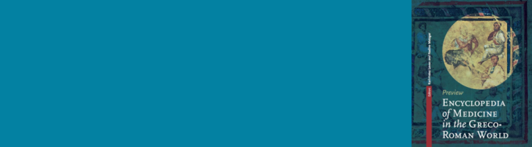 Veröffentlichung: The Encyclopedia of Medicine in the Greco-Roman World